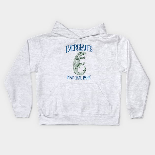 Everglades National Park: Falling Alligator Kids Hoodie by calebfaires